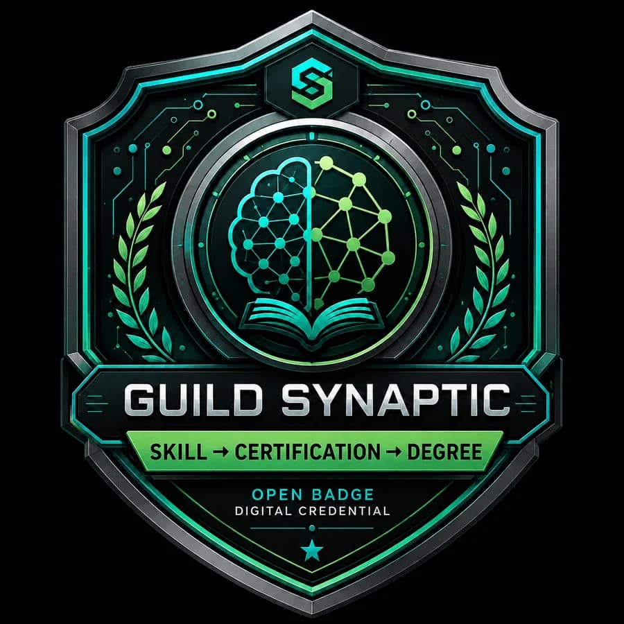 GUILD Synaptic Open Badge digital credential artwork