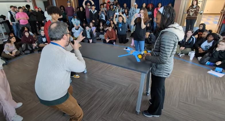 A large hands-on Guild Hall community program in action
